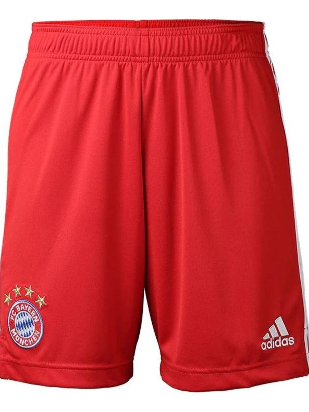 RARE Adidas FC Bayern München 2020/21 Home Shorts Red White 3 Stripe Size L NWT